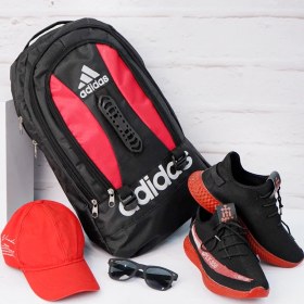 تصویر کوله پشتی مشکی قرمز Adidas مدل Ronix 