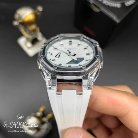 تصویر ساعت جیشاک قاب شیشه ای سفید G-Shock ga-2100 جی شاک ( G-Shock )