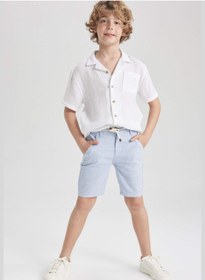 تصویر شلوارک بافت پسرانه برند Defacto Boy Woven Short