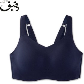 تصویر نیمتنه ورزشی بروکس Brooks underwire سرمه ای BROOKS UNDERWIRE