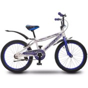 تصویر دوچرخه سایز 20 ، برند پورت لاین ، مدل دنیز ، رنگ سفید آبی 