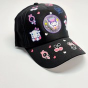 تصویر کلاه کپ دخترانه کرومی چراغ دار 