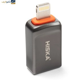 تصویر مبدل USB 3.0 OTG به لایتنینگ هیسکا HISKA H1 OTG IPHONE