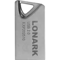 تصویر فلش مموری LONARK USB2.0 LU124S 16G Silver 