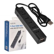 تصویر هاب کلید دار پر سرعت اورجینال Logilink GR-7PORT 