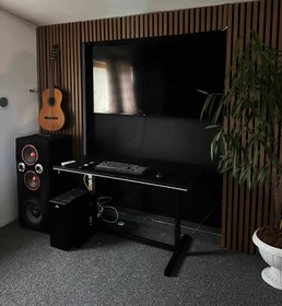 تصویر میزگیمینگ - ۱۸۰ در ۶۰ / سفید / زاویه دار 