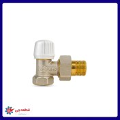 تصویر شیر پایین رادیاتور | شیر برگشت رادیاتور شوفاژ (تنظیم خروجی آب گرم و بالانس سیستم گرمایش) 