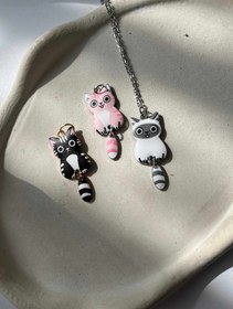 تصویر گردنبند گربه دم متحرک Cat necklace