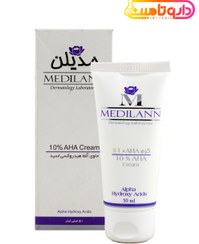 تصویر کرم لایه بردار AHA 10% مدیلن Medilann 10% AHA Cream 50ml