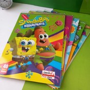 تصویر دفتر نقاشی ۵۰ برگ وایت برددار 