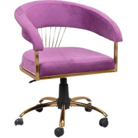 تصویر صندلی ارایشگاهی اداری استادکاری مدل سزار چرخدار Sezar Swivel Chair