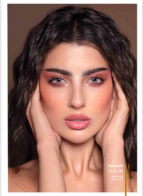 تصویر لنز رنگی هند برند دهب طوسی آیس بدون دور