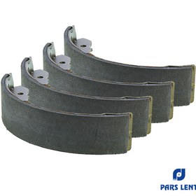 تصویر لنت ترمز کفشکی پارس مناسب چرخ عقب نیسان وانت جونیور کد 71036 Pars Lent 71036 Rear Brake Shoes for Nissan Pickup Junior