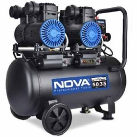 تصویر کمپرسور سایلنت 50 لیتری دو موتوره نووا مدل NTA-9151 ا Nova NTA-9151 Silent Air Compressor Nova NTA-9151 Silent Air Compressor
