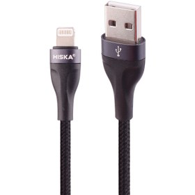 تصویر کابل آیفونی فست شارژ Hiska LX-830 5A 1m Hiska LX-830 5A 1m Lightning Cable