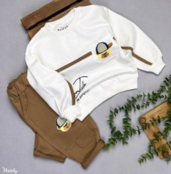 تصویر ست پوشاک بچگانه بلوز و شلوار کتان پسرانه کد 2024742 