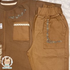 تصویر تیشرت شلوارک گلدوزی 