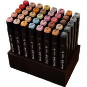 تصویر ماژیک راندو تاچ دوهو مدل طیف پوست r0t Edition بسته 40 عددی به همراه استند 