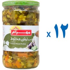 تصویر ترشی مخلوط مهرام کارتن 12 عدد 