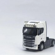 تصویر تریلی فلزی اسکانیا تک محور جعبه دار 