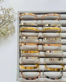 تصویر دستبند النگویی - رزگلد ۰۳