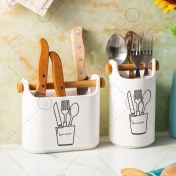 تصویر جاقاشقی سرامیکی دو تکه 