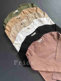 تصویر کراپ آستین بلند رنگی 