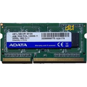 تصویر رم اورجینال لپ تاپ ADATA 4GB PC3L-12800S 1600MHz DDR3 