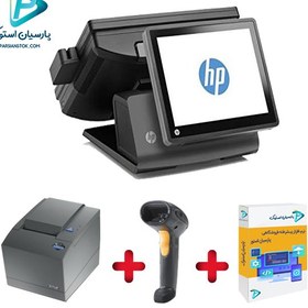 تصویر پکیج صندوق فروشگاهی تاچ رستوران HP rp7800 