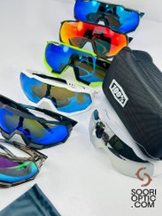 تصویر عینک ورزشی صددرصد اسپید تراپ مدل SPEEDTRAP - 100% 100% SPEEDTRAP sport sunglasses 155 18 - 130