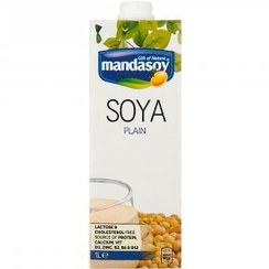 تصویر شیر سویا مانداسوی ۱ لیتر بسته ۱۰ عددی 