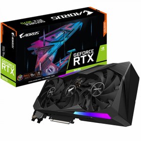 تصویر کارت گرافیک استوک گیگابایت آروس مدل AORUS GeForce RTX 3070 MASTER 8G (LHR) AORUS GeForce RTX 3070 MASTER 8G