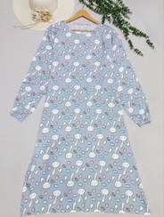 تصویر پیراهن بلند نخی فانتزی زنانه - طرح 