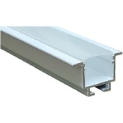 تصویر چراغ خطی لاینر 20 وات توکار کد HSE 131-20 رنگ بدنه مشکی