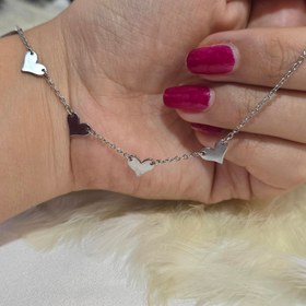 تصویر پابند استیل قلبی کد 6025 