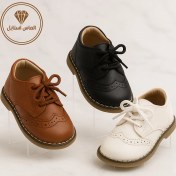 تصویر کفش بچه‌گانه کلاسیک وارداتی چرمی | شیک، مقاوم و مناسب مهمانی 