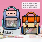 تصویر زیپ کیپ فانتزی طرح کوله پشتی سه بعدی 