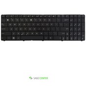 تصویر کیبورد لپ تاپ ایسوس Asus K53 با فریم مشکی Keyboard Laptop Asus K53