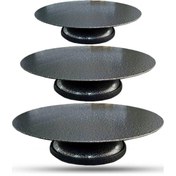 تصویر صفحه گردان چدن سه سایز 