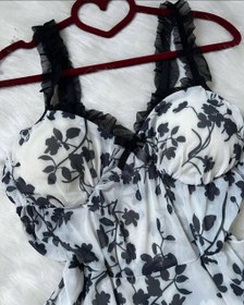 تصویر لباس خواب فانتزی گلدار زنانه Women's floral fantasy pajamas