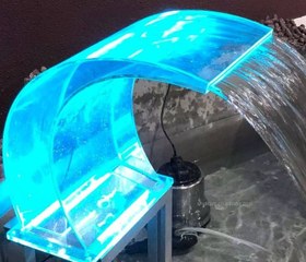 تصویر کرتین پلکسی گلس مدل قوسی 