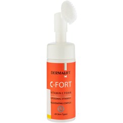 تصویر فوم شستشو صورت درمالیفت مدل ویتامین ث مناسب برای انواع پوست حجم 150 میلی لیتر 