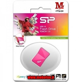 تصویر فلش مموری سیلیکون پاور مدل تی 08 با ظرفیت 64 گیگابایت Touch T08 USB 2.0 Flash Memory 64GB