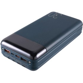 تصویر پاوربانک هیسکا مدل QI-313PD ظرفیت 30000 میلی آمپر ساعت Hiska QI-313PD 3۰۰۰۰ mAh power Bank