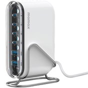 تصویر شارژر رومیزی 6 پورت 120 وات مومکس مدل Momax Flow+ GaN Tech UM55 