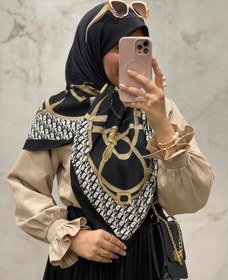 تصویر روسری نخ پلیسه کد ۱۳۵ 