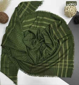 تصویر روسری نخ لنین سه خط - ارتشی / ۱۳۵ سانت 