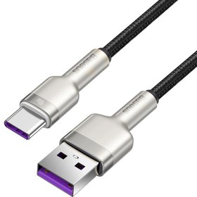 تصویر کابل تبدیل USB به USB-C باسئوس مدل METAL DATA طول 2 متر 