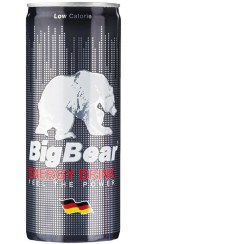 تصویر نوشیدنی انرژی زا بیگ بر لو کالری Big bear energy drink low calorie 