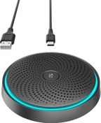 تصویر میکرفون سیم دار کنفرانسی OSM09 WISE TIGER USB Conference Microphone,360°Omnidirectional Pick Up Voice 10ft,One-Key Mute,Plug & Play - Compatible Mac OS/Windows for Video Meeting,Skype,Gaming,Chatting